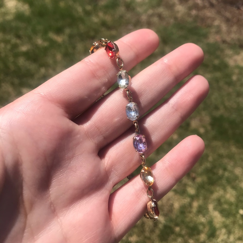 LAST CHANCE Colorful Rhinestone Tennis Bracelet